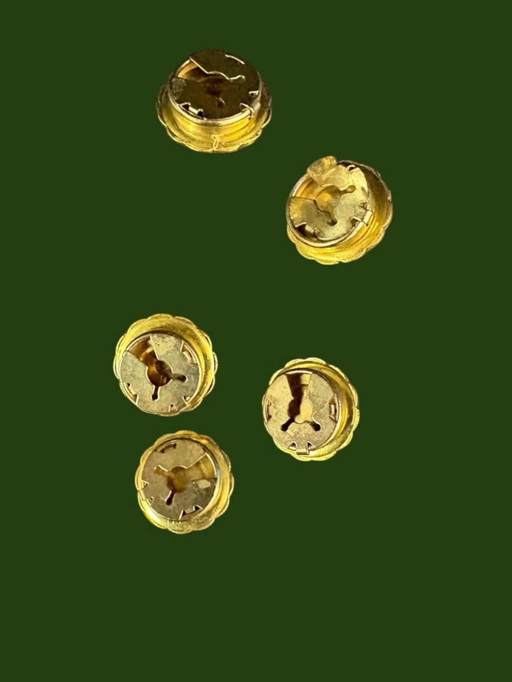 Vintage Button Covers - Gold & Pearl - Picture 3 of 4